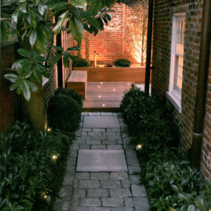 A Walled Courtyard Garden in Old Town Alexandria, VA