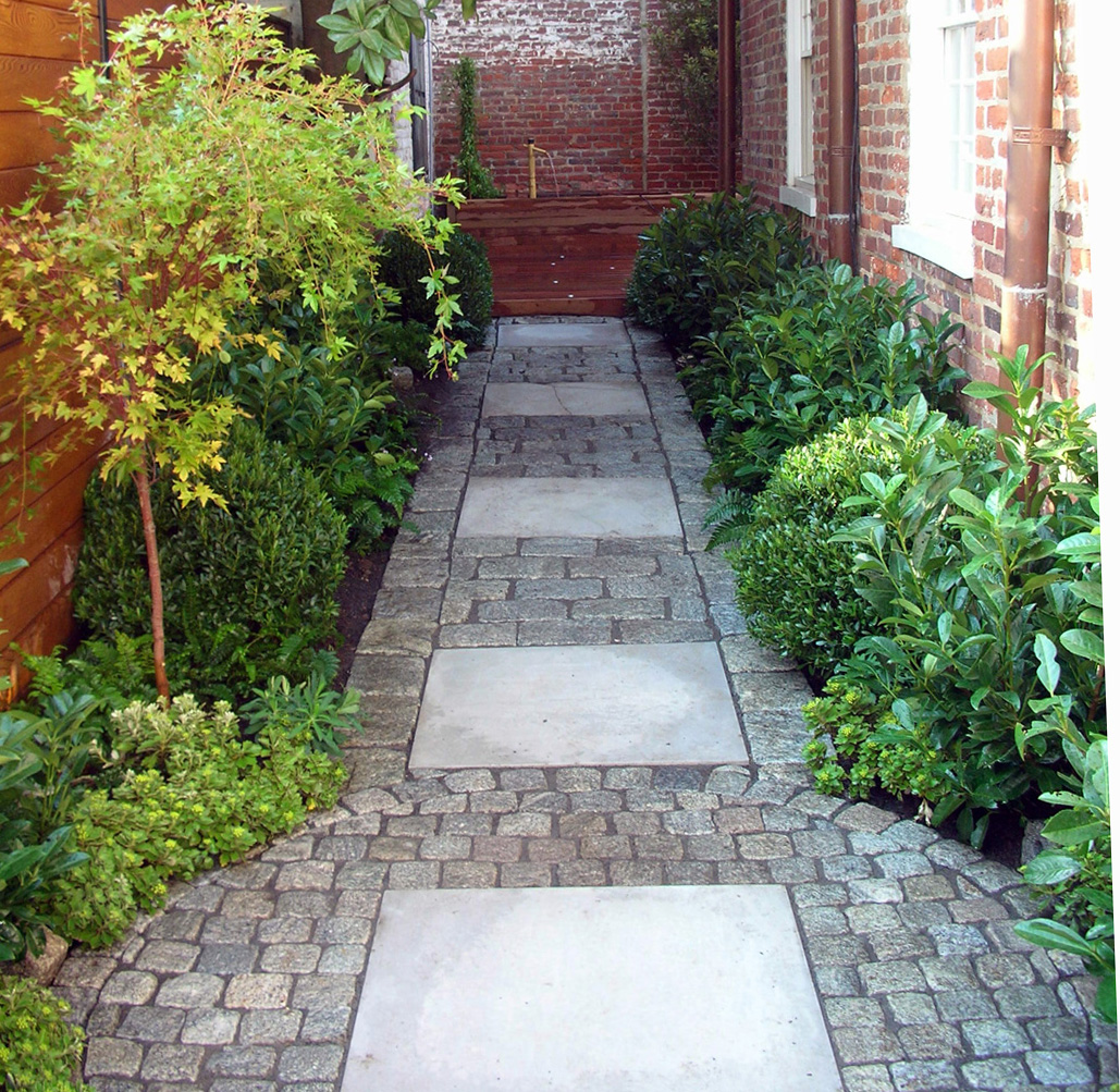 Courtyard garden plan, Old Town Alexandria VA