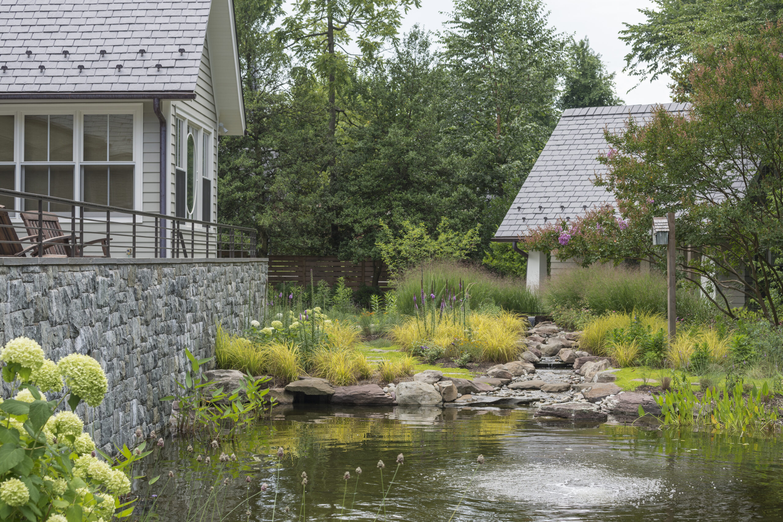 Naturalistic pool and terrace, Falls Church VA